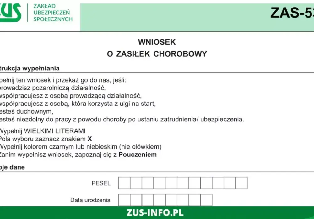 Zasiłek chorobowy po ustaniu zatrudnienia - jakie dokumenty są potrzebne?
