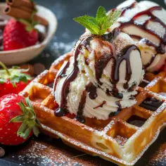Gofry i lody: Idealne połączenie na gorące letnie dni dla każdego